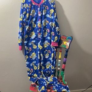 XL Looney Tunes Onsie with feet